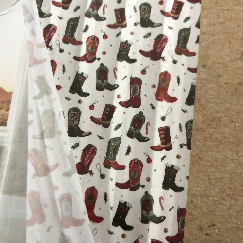 Wrangler Western Cowboy Boots Design Shower Curtain Set with Hooks NEW